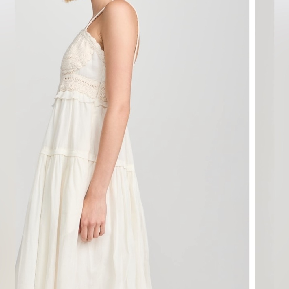 ULLA JOHNSON Gisella midi dress Sz 4 - Picture 8 of 8